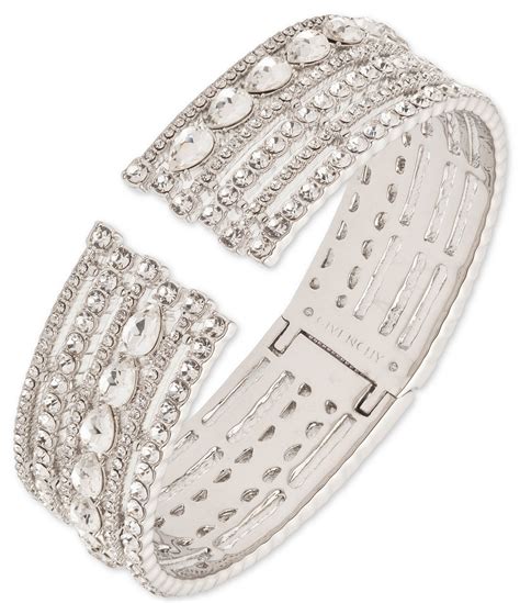 givenchy silver tone site macys.com|GIVENCHY cuff bracelet in silver metal .